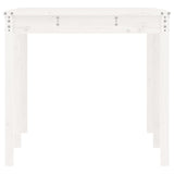 Garden Table White 159.5x82.5x76 cm Solid Wood Pine