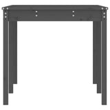Garden Table Grey 159.5x82.5x76 cm Solid Wood Pine