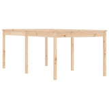 Garden Table 203.5x100x76 cm Solid Wood Pine - Front View