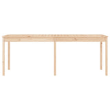 Garden Table 203.5x100x76 cm Solid Wood Pine