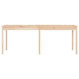 Garden Table 203.5x100x76 cm Solid Wood Pine - 45-Degree Angle