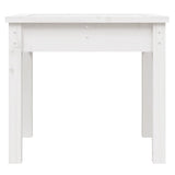 Garden Bench White 50x44x45 cm Solid Wood Pine - Top-Down View