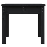 Garden Bench Black 50x44x45 cm Solid Wood Pine