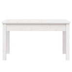 Garden Bench White 80x44x45 cm Solid Wood Pine