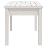 Garden Bench White 80x44x45 cm Solid Wood Pine