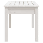 Garden Bench White 80x44x45 cm Solid Wood Pine