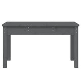 Garden Bench Grey 80x44x45 cm Solid Wood Pine