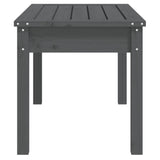 Garden Bench Grey 80x44x45 cm Solid Wood Pine - 45-Degree Angle