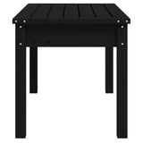 Garden Bench Black 80x44x45 cm Solid Wood Pine - 45-Degree Angle