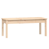 Garden Bench 109x44x45 cm Solid Wood Pine - Front View