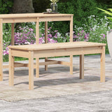 Garden Bench 109x44x45 cm Solid Wood Pine - Side View