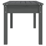 Garden Bench Grey 109x44x45 cm Solid Wood Pine - 45-Degree Angle