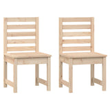 Garden Chairs 2 pcs 50x48x91.5 cm Solid Wood Pine - Front View