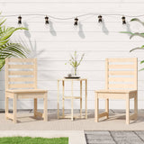 Garden Chairs 2 pcs 50x48x91.5 cm Solid Wood Pine - Side View