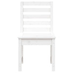 Garden Chairs 2 pcs White 50x48x91.5 cm Solid Wood Pine