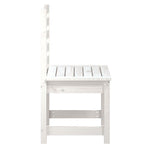 Garden Chairs 2 pcs White 50x48x91.5 cm Solid Wood Pine
