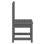 Garden Chairs 2 pcs Grey 50x48x91.5 cm Solid Wood Pine