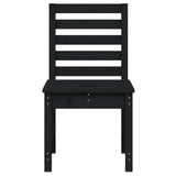 Garden Chairs 2 pcs Black 50x48x91.5 cm Solid Wood Pine - Top-Down View
