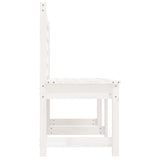 Garden Bench White 157.5 cm Solid Wood Pine - 45-Degree Angle