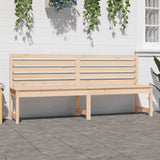 Garden Bench 201.5 cm Solid Wood Pine - Side View