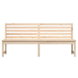 Garden Bench 201.5 cm Solid Wood Pine - Top-Down View