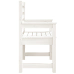 Garden Chairs 2 pcs White 60x48x91 cm Solid Wood Pine