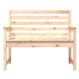Garden Bench 109x48x91.5 cm Solid Wood Pine - Top-Down View
