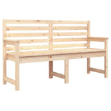 Garden Bench 159.5x48x91.5 cm Solid Wood Pine - Front View