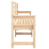 Garden Bench 159.5x48x91.5 cm Solid Wood Pine - 45-Degree Angle