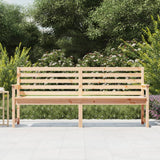 Garden Bench 203.5x48x91.5 cm Solid Wood Pine - Side View