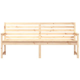 Garden Bench 203.5x48x91.5 cm Solid Wood Pine