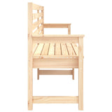 Garden Bench 203.5x48x91.5 cm Solid Wood Pine