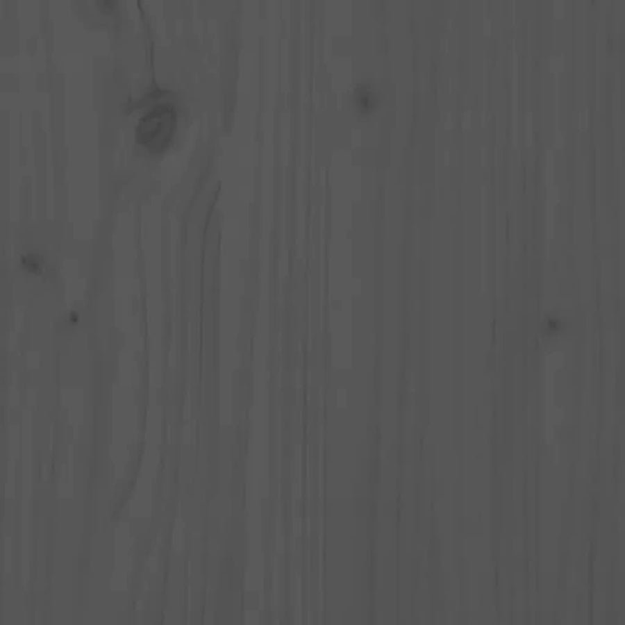Garden Bench Grey 203.5x48x91.5 cm Solid Wood Pine