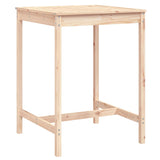 Garden Table 82.5x82.5x110 cm Solid Wood Pine - Front View