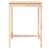 Garden Table 82.5x82.5x110 cm Solid Wood Pine - Top-Down View