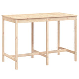 Garden Table 159.5x82.5x110 cm Solid Wood Pine - Front View