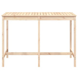 Garden Table 159.5x82.5x110 cm Solid Wood Pine - Top-Down View