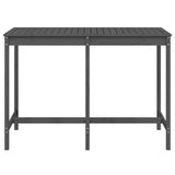 Garden Table Grey 159.5x82.5x110 cm Solid Wood Pine