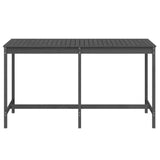Garden Table Grey 203.5x90x110 cm Solid Wood Pine