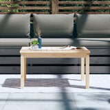 Garden Table 82.5x50.5x45 cm Solid Wood Pine - Side View