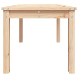 Garden Table 82.5x50.5x45 cm Solid Wood Pine - Rear View