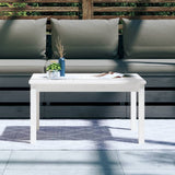 Garden Table White 82.5x50.5x45 cm Solid Wood Pine - Side View