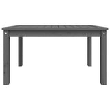 Garden Table Grey 82.5x50.5x45 cm Solid Wood Pine - 45-Degree Angle