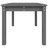 Garden Table Grey 82.5x50.5x45 cm Solid Wood Pine