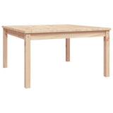 Garden Table 82.5x82.5x45 cm Solid Wood Pine - Front View