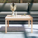 Garden Table 82.5x82.5x45 cm Solid Wood Pine - Side View