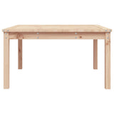 Garden Table 82.5x82.5x45 cm Solid Wood Pine - Rear View