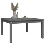 Garden Table Grey 82.5x82.5x45 cm Solid Wood Pine - Top-Down View