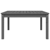 Garden Table Grey 82.5x82.5x45 cm Solid Wood Pine - 45-Degree Angle