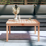 Garden Table 82.5x82.5x45 cm Solid Wood Douglas - Side View